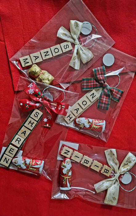 Scrabble Tile Christmas Ornaments