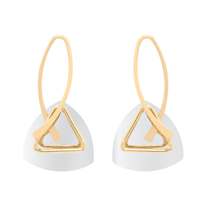 Triangular Drop Earrings