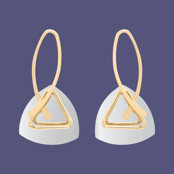 Triangular Drop Earrings