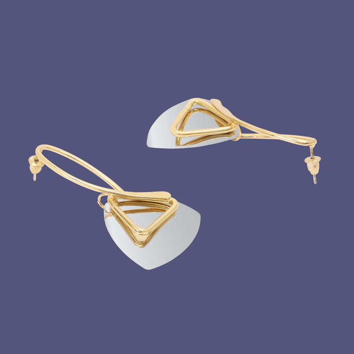 Triangular Drop Earrings