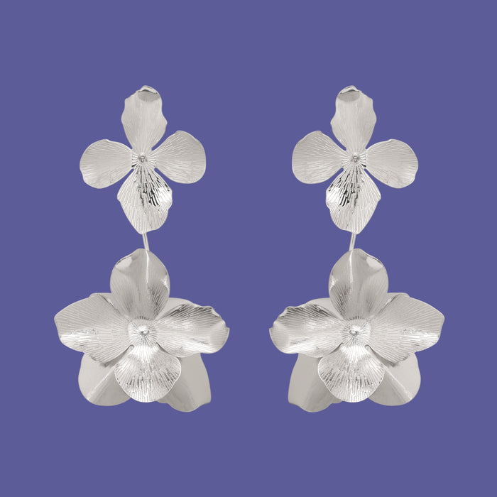 Petal Long Drop Earrings