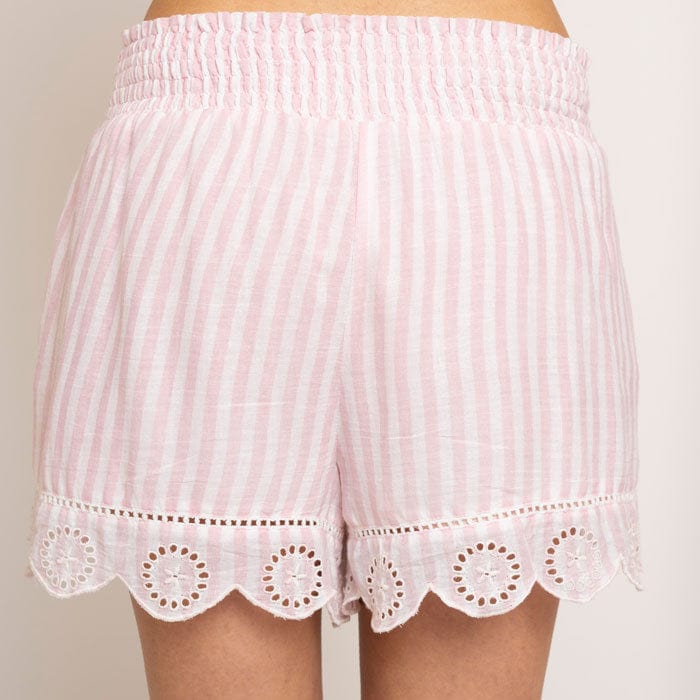 Olivia  printed striped shorts