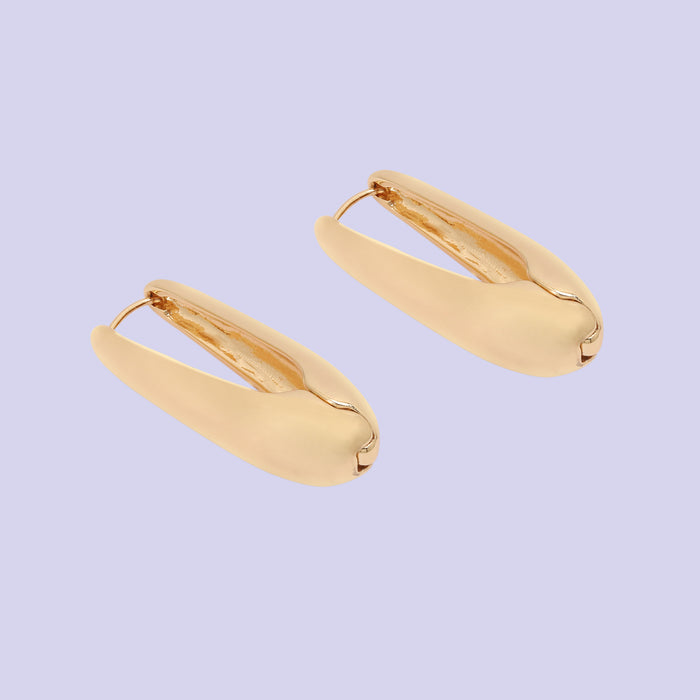 Thick Buckle Drop Earrings