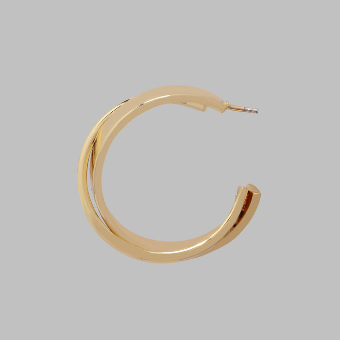 Circular Twist Hoop Earrings