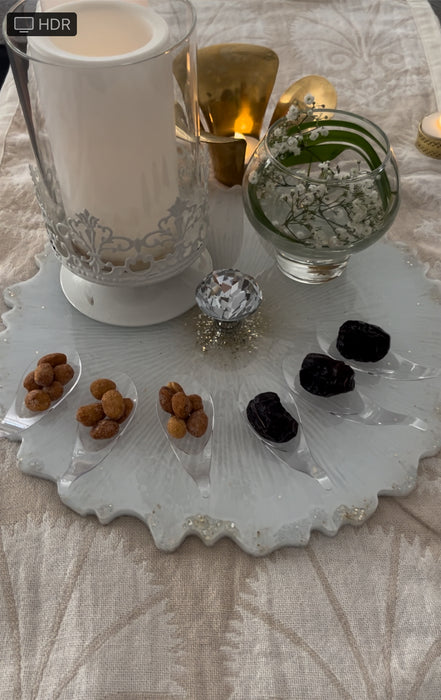 Ivory Flower Platter