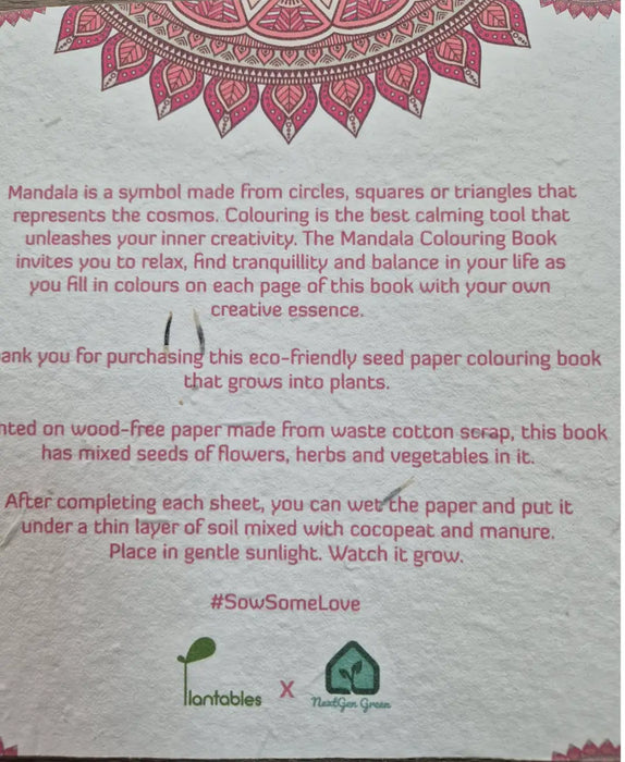 Large Mandala Colouring Book