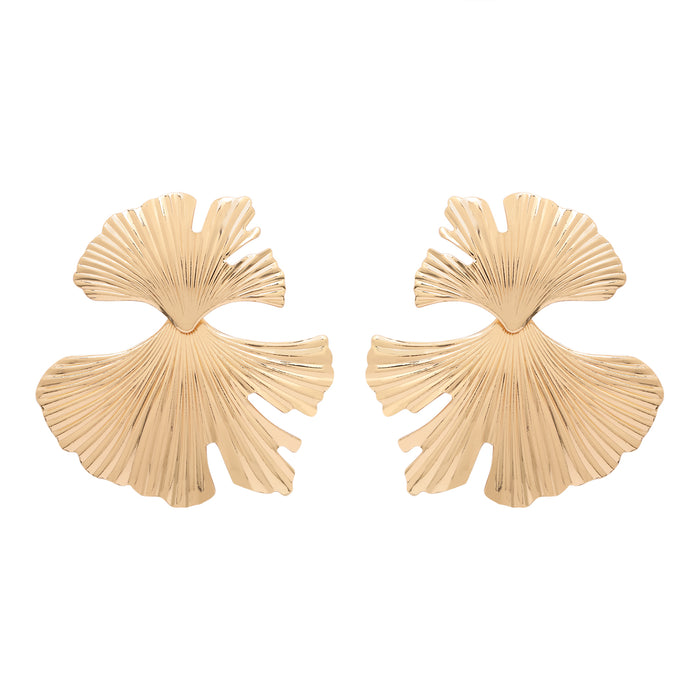 Leaf Shaped Drop Earrings