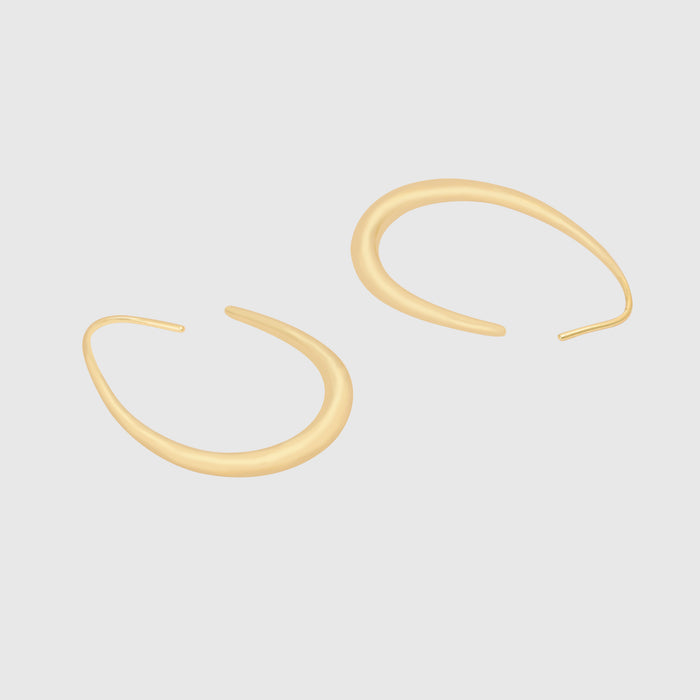 Oval Hoop Earrings