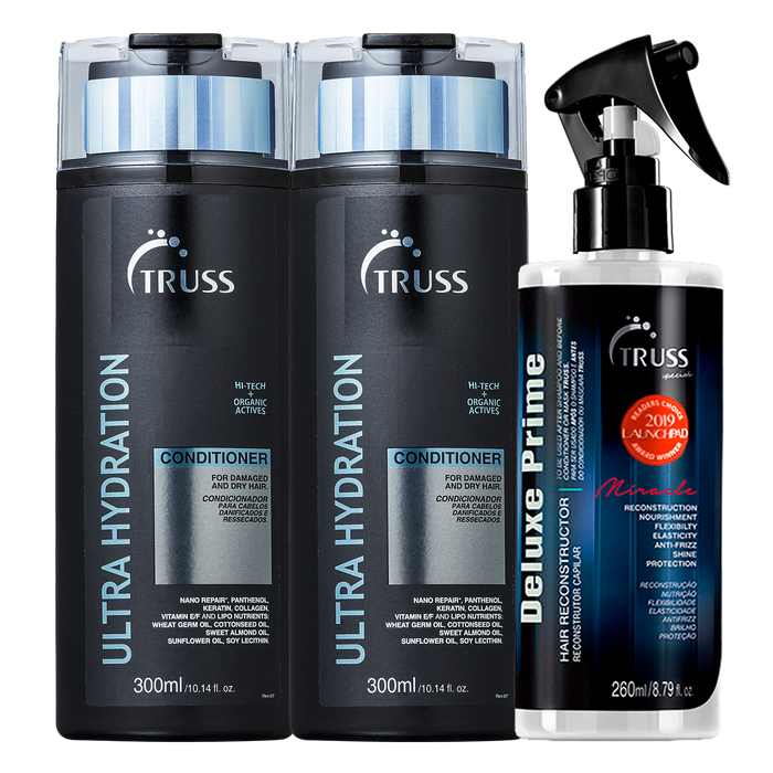 Ultra Hydration Shampoo + Ultra Hydration Conditioner + Deluxe Prime