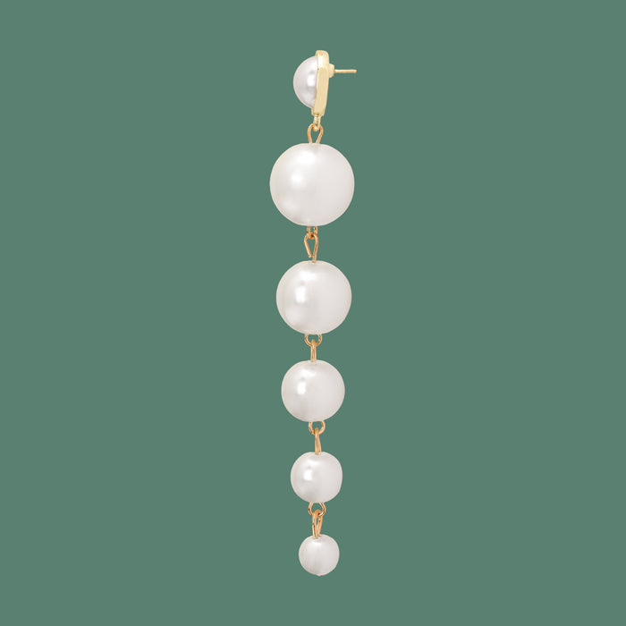 Pearl Drops Long Earrings