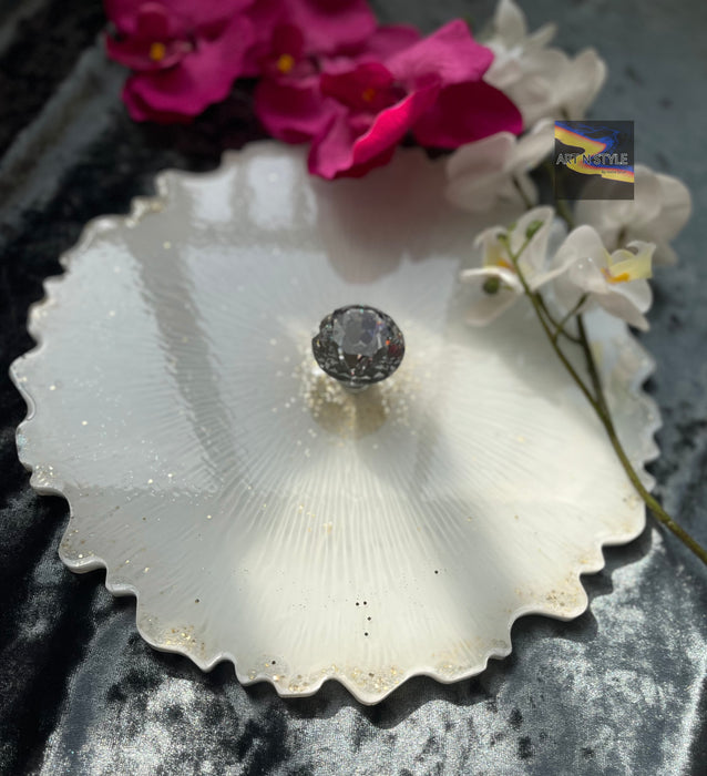 Ivory Flower Platter