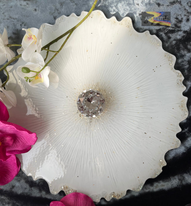 Ivory Flower Platter