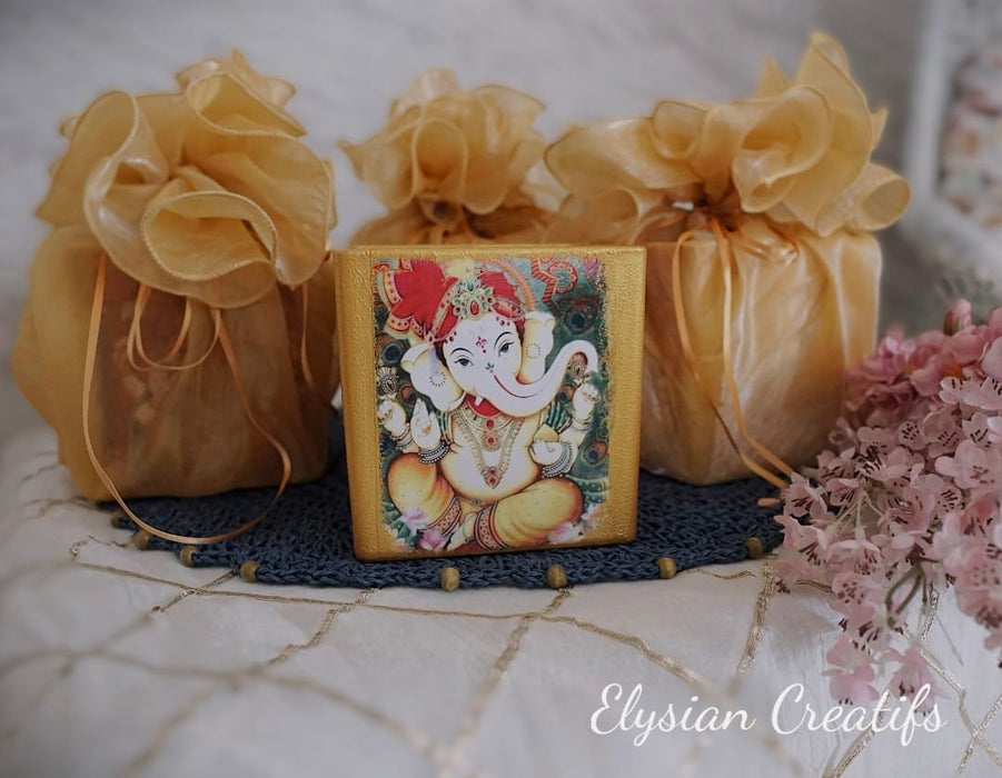 Large Ganesh Candle For Gifting And Wedding Invitations