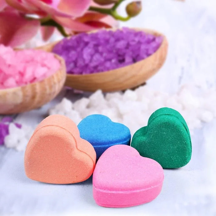 Heart Shaped Bath Bombs