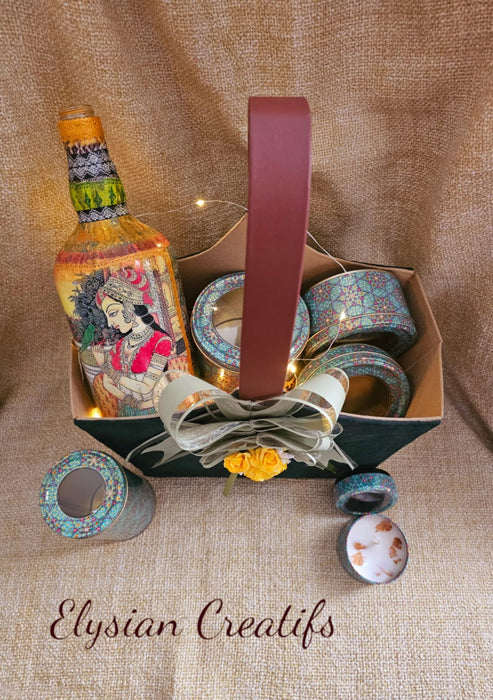 Medium Jute Basket for Diwali Hampers