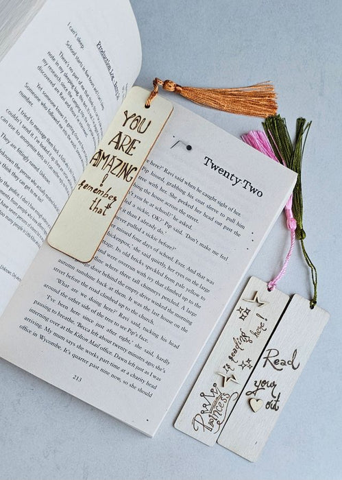 Sentiments in Wood (Bookmarks)