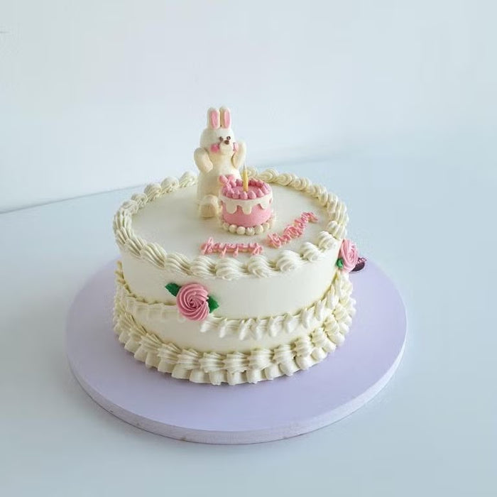 Classic Birthday Cake - The Cute Rabbit